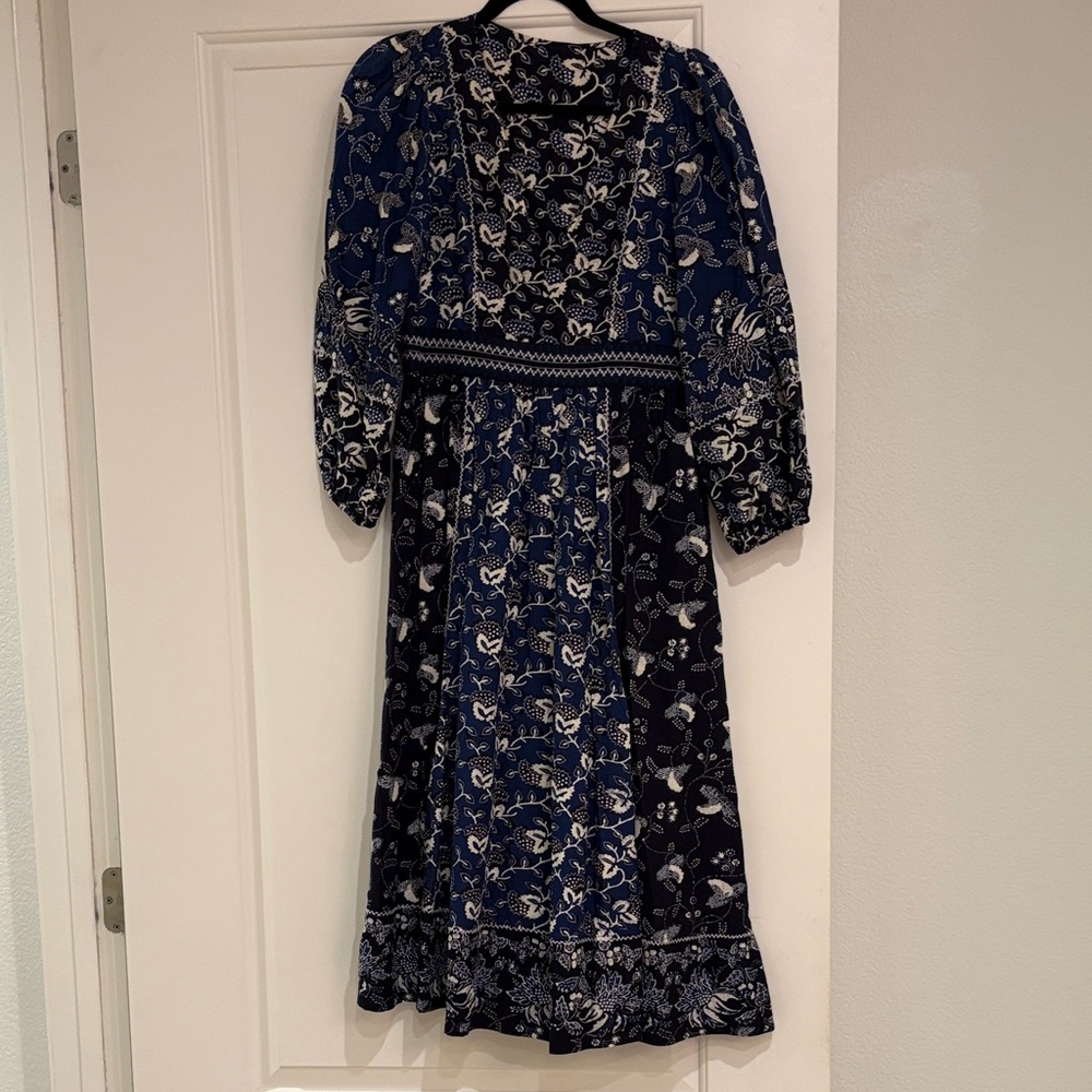 Sea New York Navy and White Floral Kids Dress